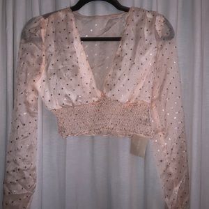 NWT long-sleeve star top